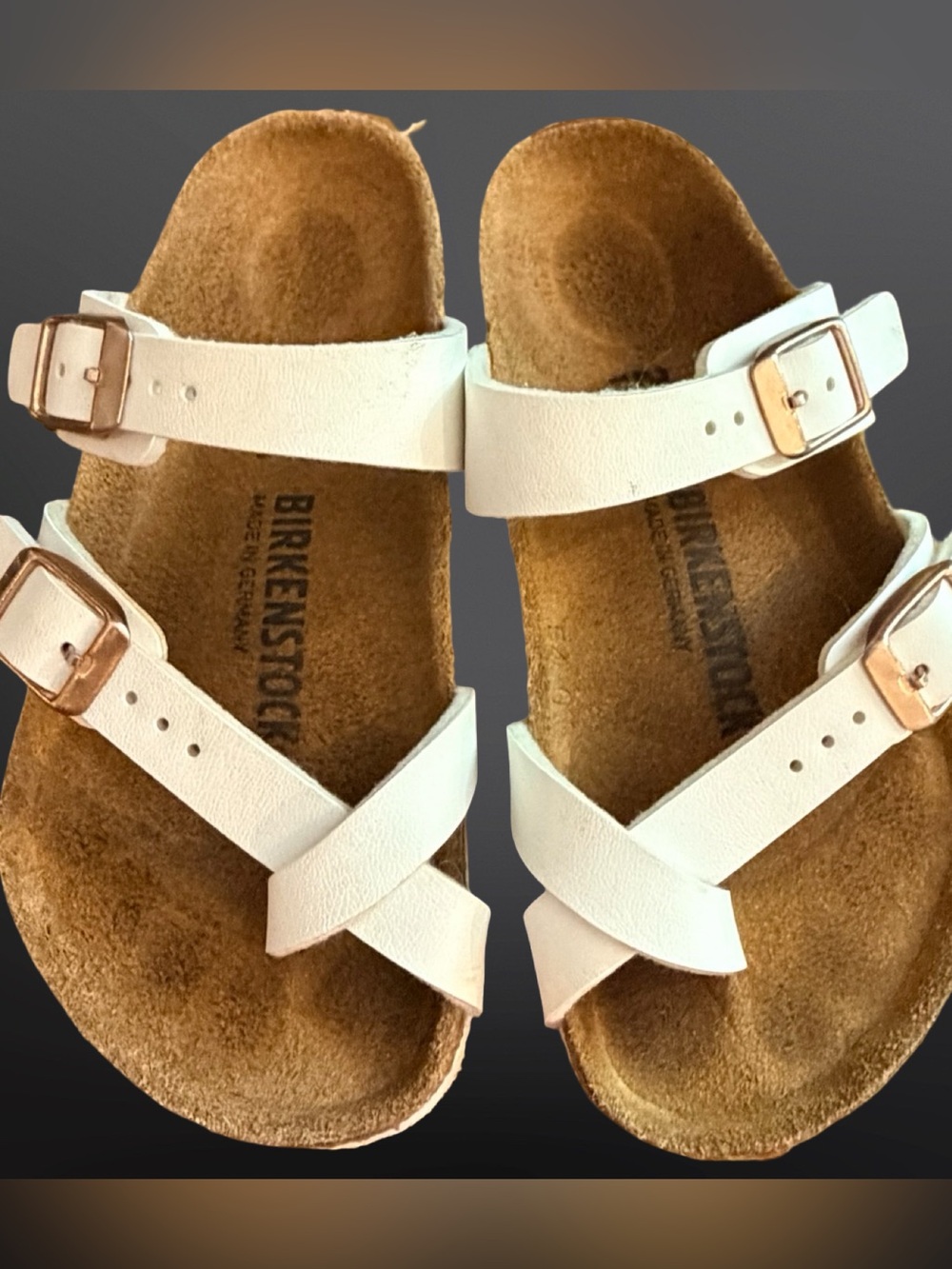 Birkenstock Mayari Kids Sandals – White Birko-Flor® | Size 27 (US Kids 9–9.5) - Picture 4 of 12